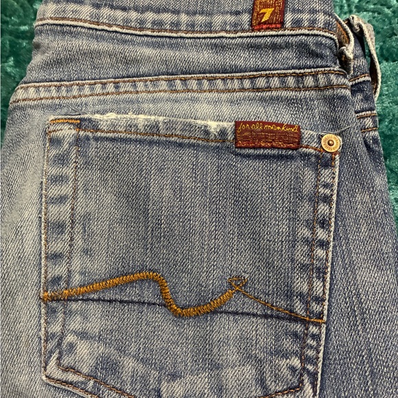7 For All Mankind Light Blue Denim Jeans - Picture 1 of 10